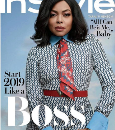 Taraji P. Henson Covers InStyle Magazine January 2019.  Images by Robbie Fimmano.