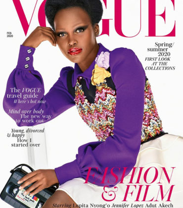 Lupita Nyong’o Covers British Vogue February 2020. Images by Steven Meisel.