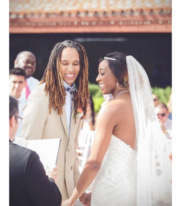 WNBA’s Brittney Griner and Glory Johnson Tie the Knot.