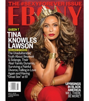 Editorials.  Miss Tina is Red Hot in the Latest Issue of Ebony.