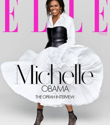 Michelle Obama Covers ELLE Magazine December 2018.  Images by Miller Mobley.