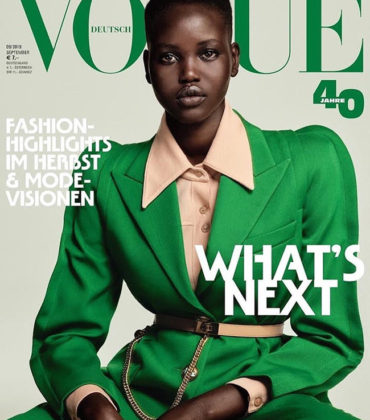 Editorials.  Adut Akech. Vogue Germany September 2019.  Images by Chris Colls.